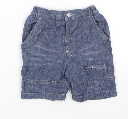 Mini Mode Baby Blue  Denim Cropped Jeans Size 12-18 Months