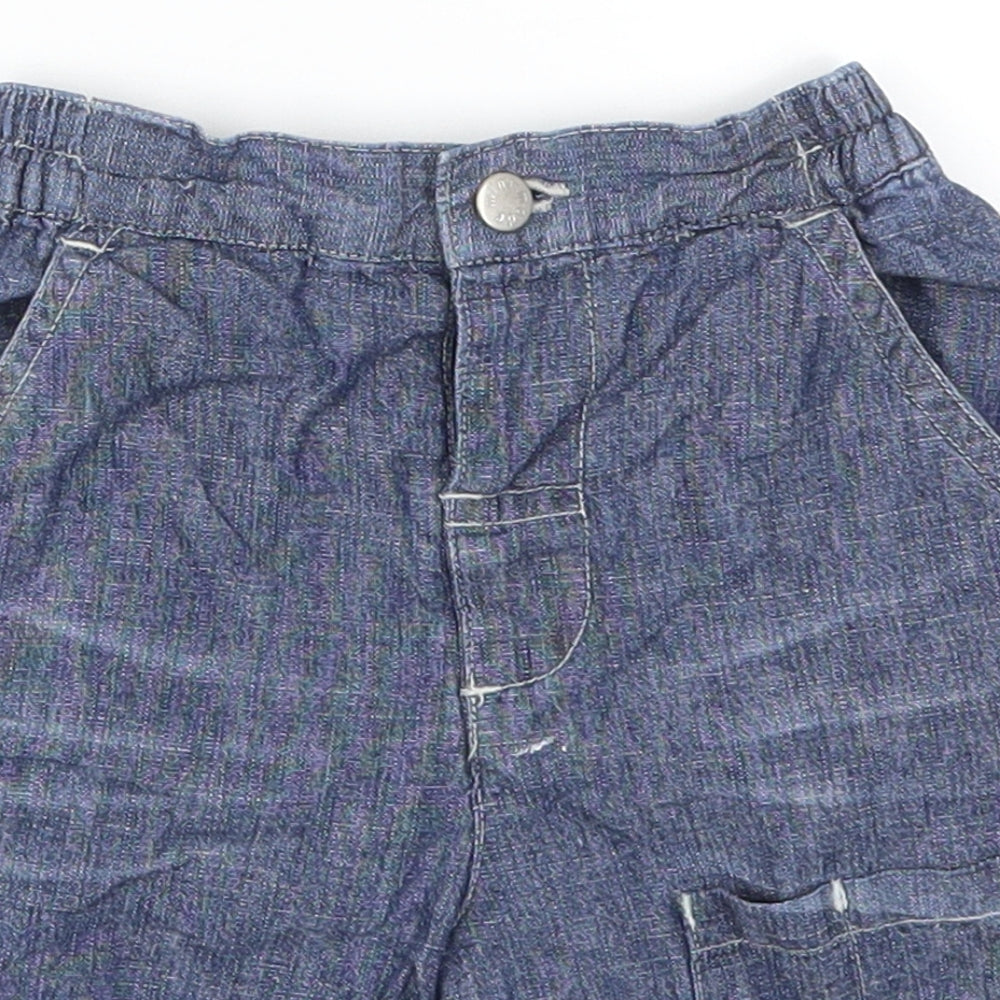 Mini Mode Baby Blue  Denim Cropped Jeans Size 12-18 Months