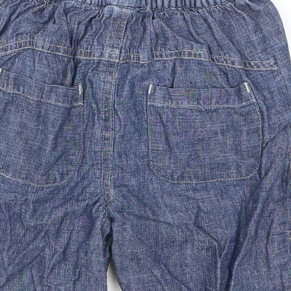 Mini Mode Baby Blue  Denim Cropped Jeans Size 12-18 Months