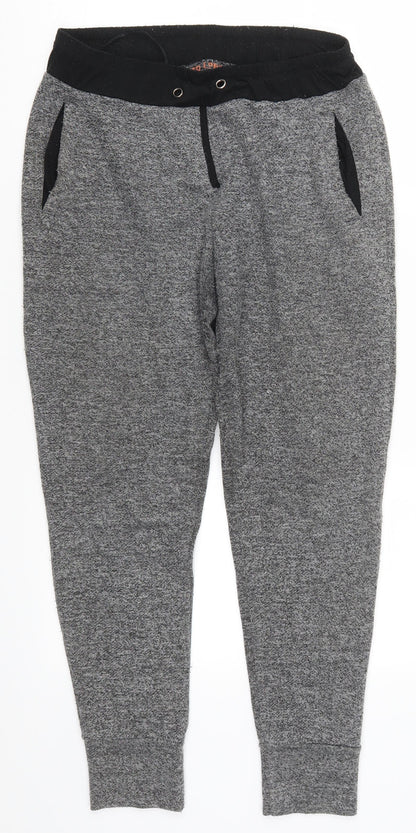QED London Womens Grey   Sweatpants Trousers Size 10 L28 in