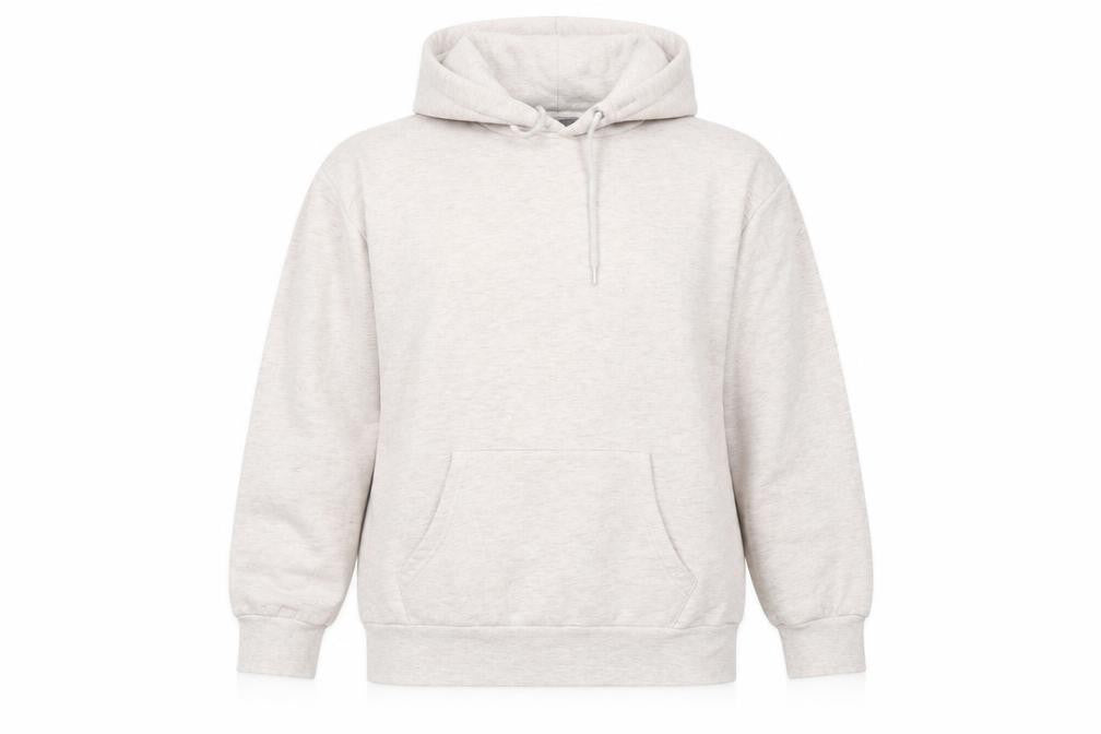 Front view of Jeff & Co women’s pink pullover hoodie, size UK 10