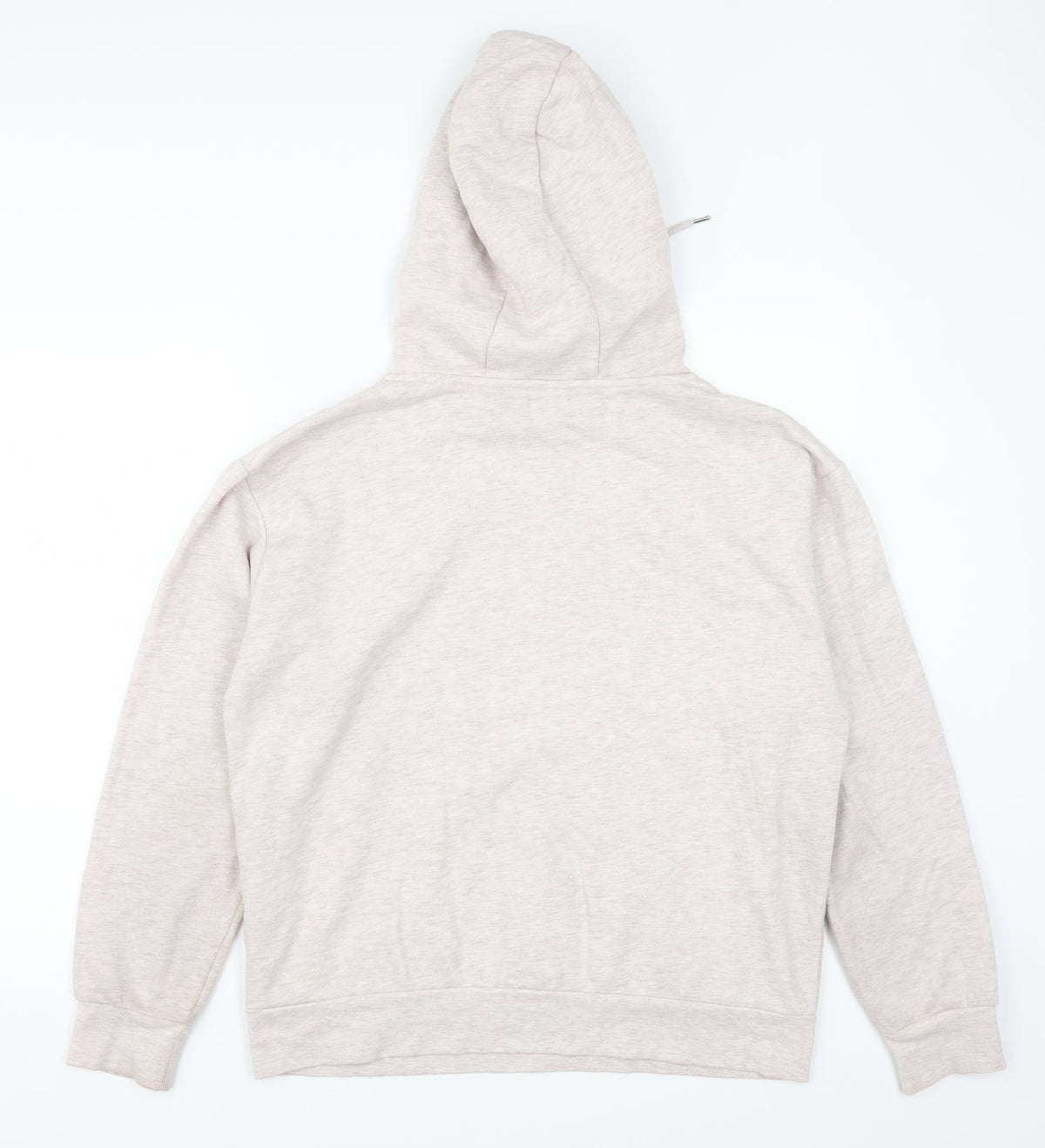 Back view of Jeff & Co women’s pink pullover hoodie, size UK 10