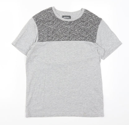 Mens UK Size S Burton Grey  T-Shirt