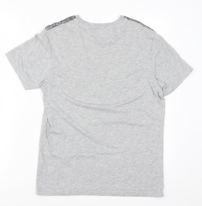 Mens UK Size S Burton Grey  T-Shirt