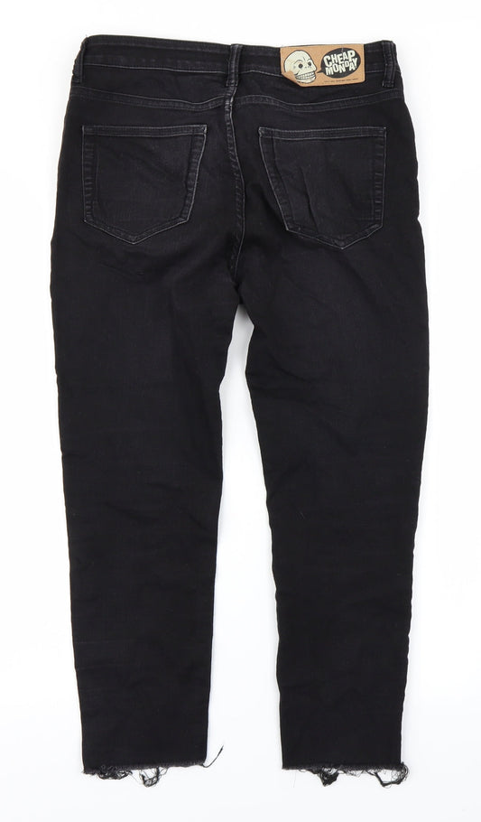 Cheap Monday Mens Black  Denim Capri Jeans Size S L22 in