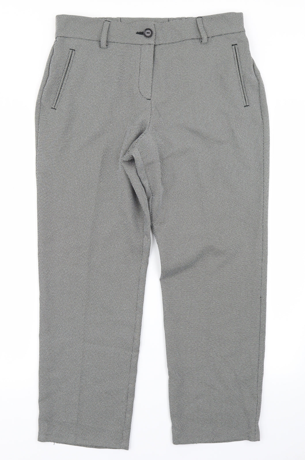 Classic Womens Black Polka Dot  Trousers  Size 14 L25 in