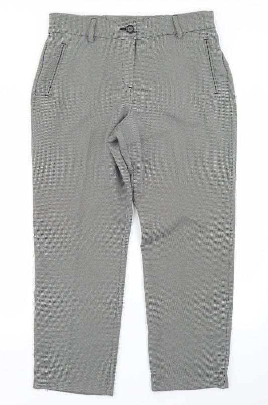 Classic Womens Black Polka Dot  Trousers  Size 14 L25 in