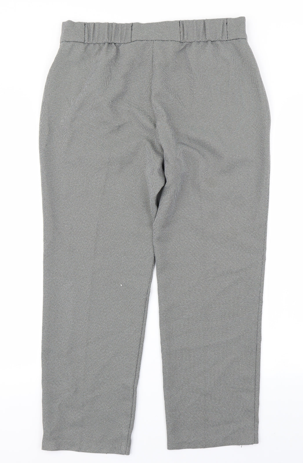 Classic Womens Black Polka Dot  Trousers  Size 14 L25 in