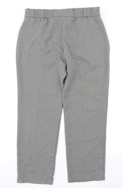 Classic Womens Black Polka Dot  Trousers  Size 14 L25 in