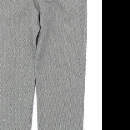 Classic Womens Black Polka Dot  Trousers  Size 14 L25 in