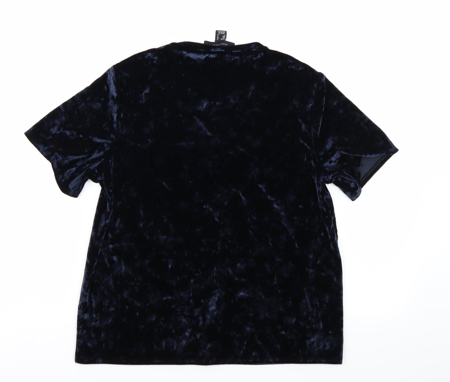 Womens UK Size 10 Atmosphere Blue Basic T-Shirt
