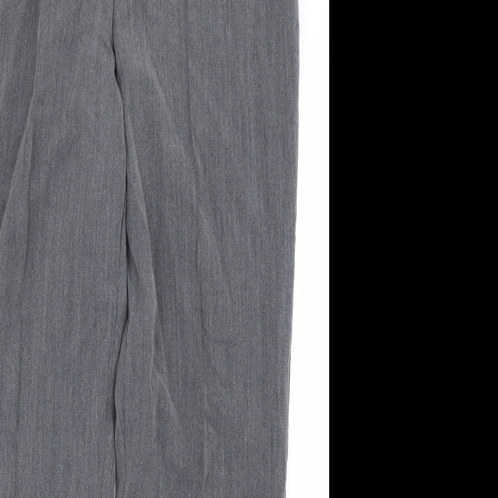 BM Collection Womens Grey   Trousers  Size 12 L27 in