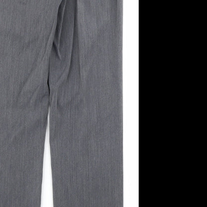 BM Collection Womens Grey   Trousers  Size 12 L27 in