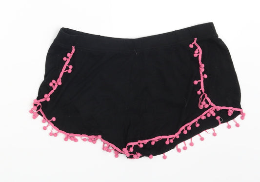 George Womens Black   Compression Shorts Size 12