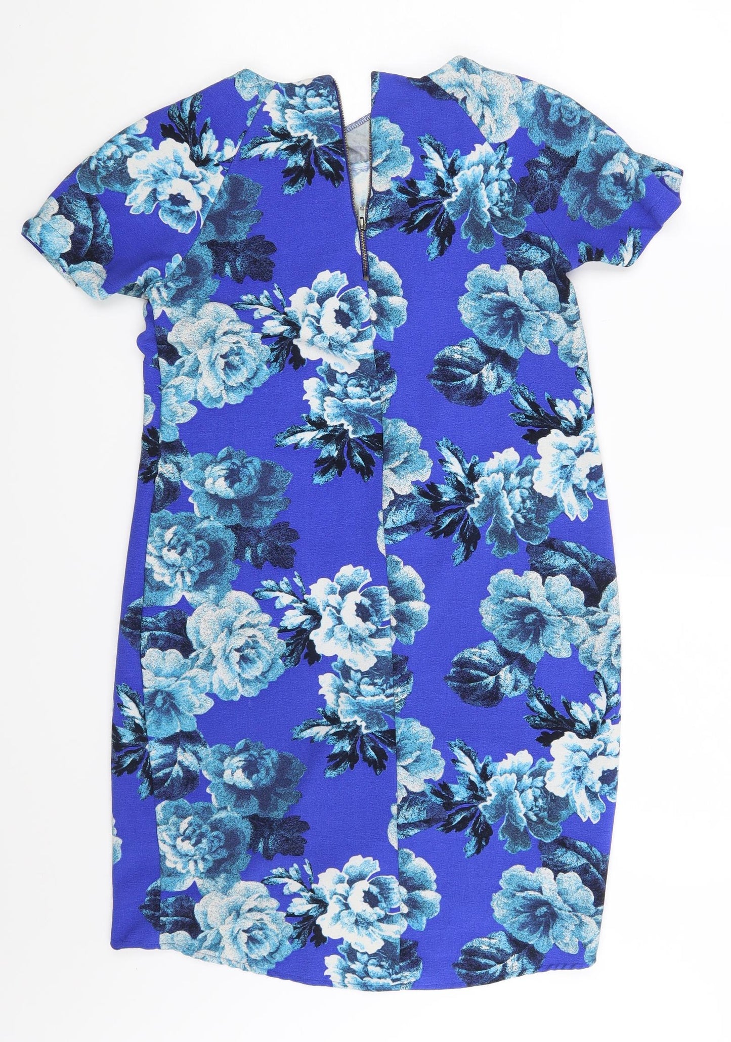 Papaya Womens Blue Floral  Fit & Flare  Size 10