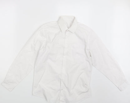 George Boys White   Basic Button-Up Size 13-14 Years