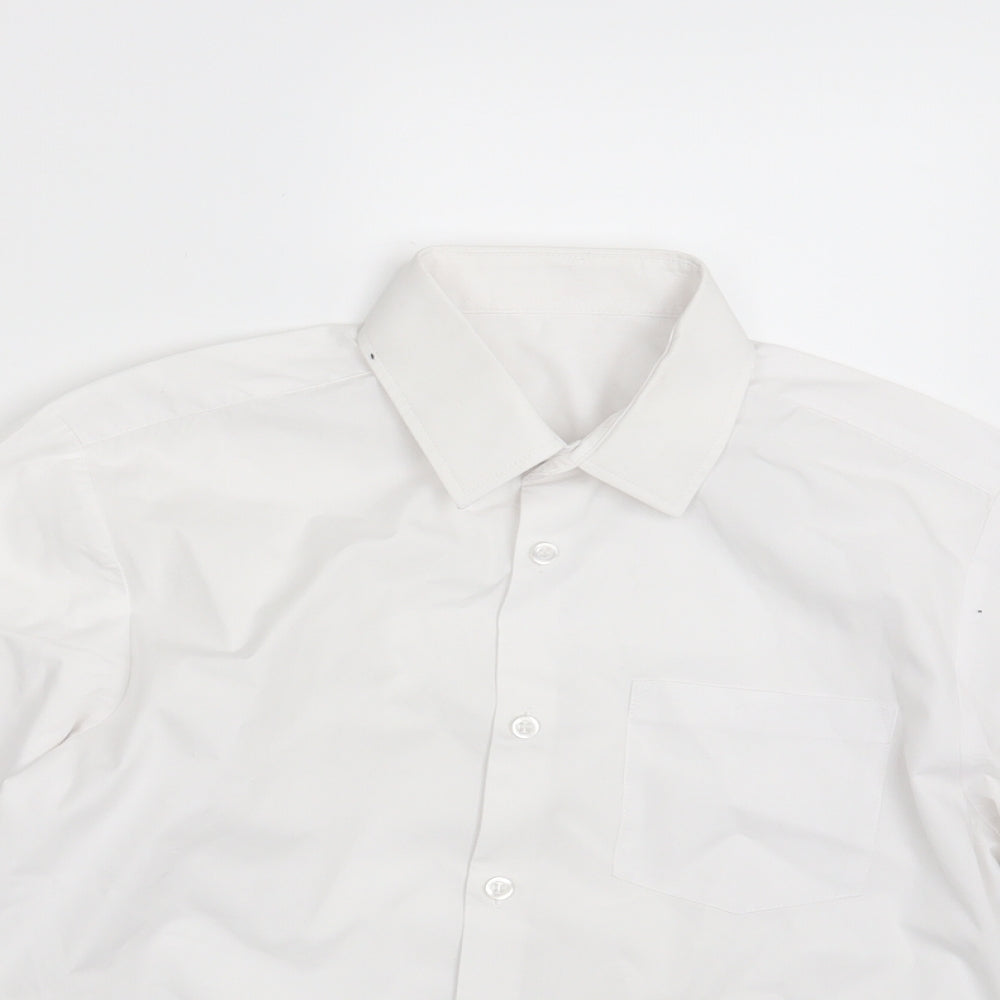 George Boys White   Basic Button-Up Size 13-14 Years