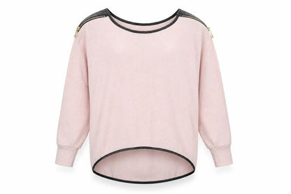 Womens Pink   Pullover Sweatshirt One Size