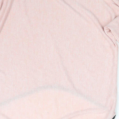 Womens Pink   Pullover Sweatshirt One Size