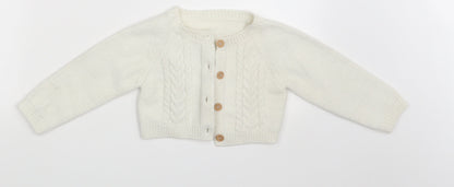 Nutmeg Baby Ivory   Cardigan Jumper Size 12-18 Months