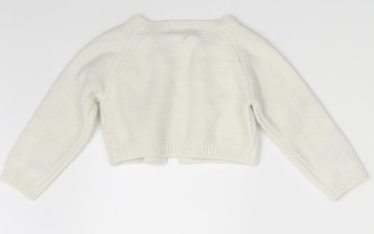 Nutmeg Baby Ivory   Cardigan Jumper Size 12-18 Months