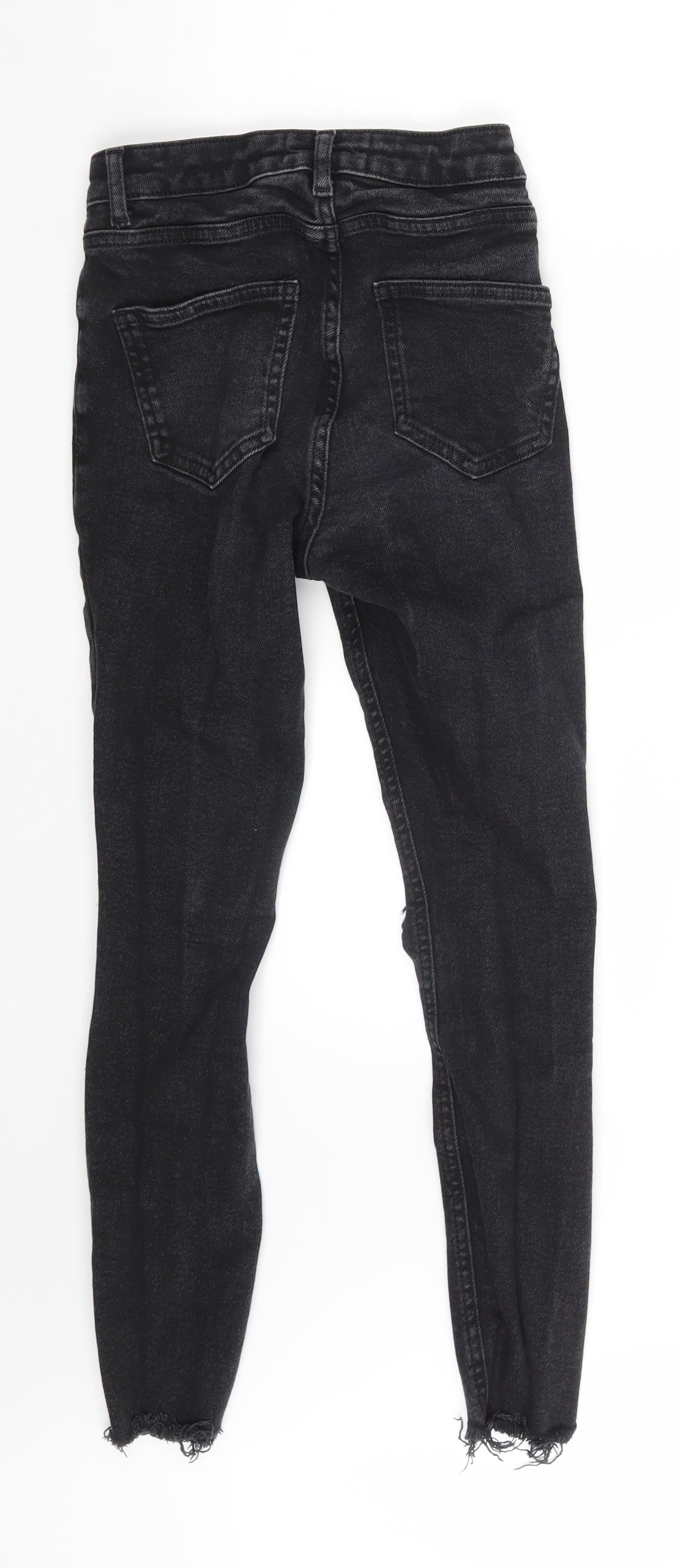 Hallie Girls Grey  Denim Skinny Jeans Size 13 Years