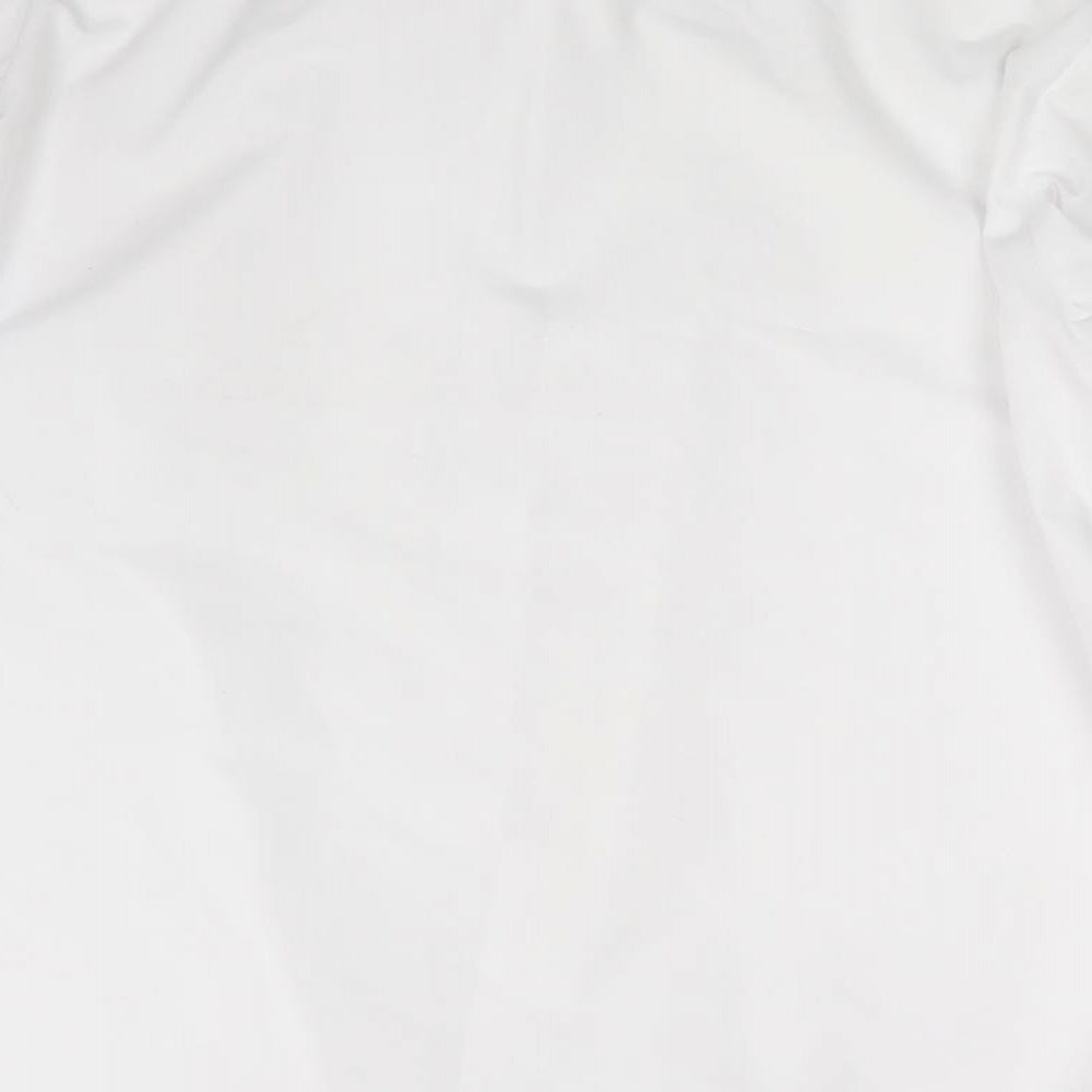 Mens UK Size One Size Disley White  Button-Up Long Sleeve Casual Shirt