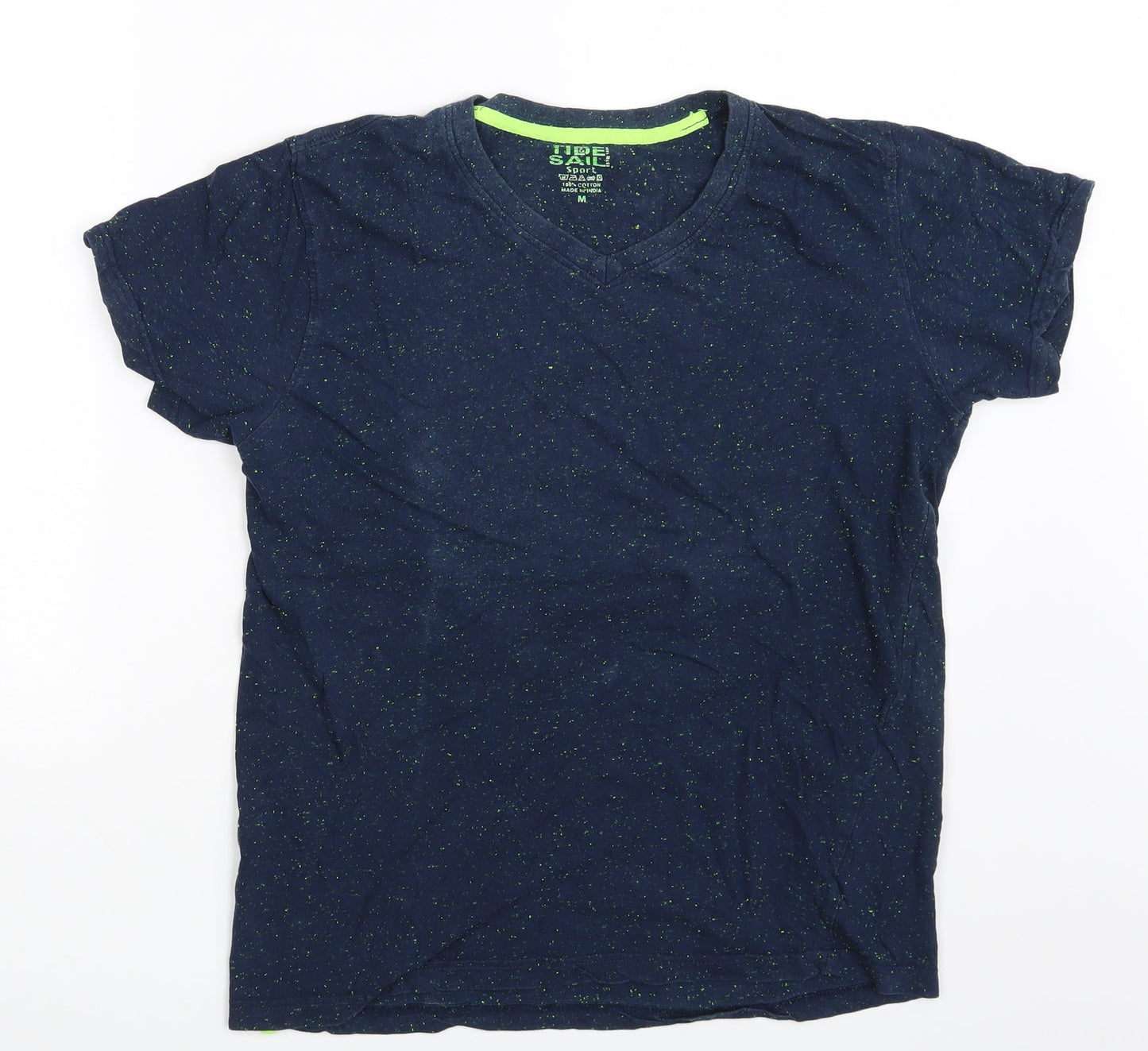 Tide & Sail Mens Blue Polka Dot   T-Shirt Size M