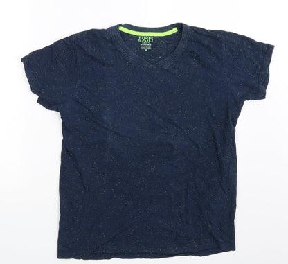 Tide & Sail Mens Blue Polka Dot   T-Shirt Size M