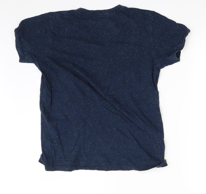 Tide & Sail Mens Blue Polka Dot   T-Shirt Size M