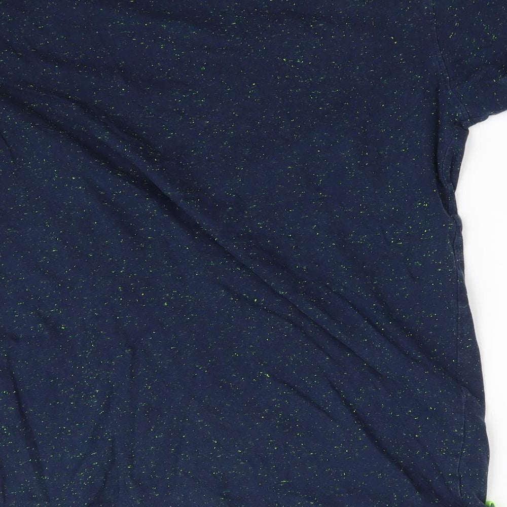 Tide & Sail Mens Blue Polka Dot   T-Shirt Size M