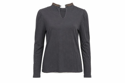 Womens UK Size S Oasis Grey Basic T-Shirt