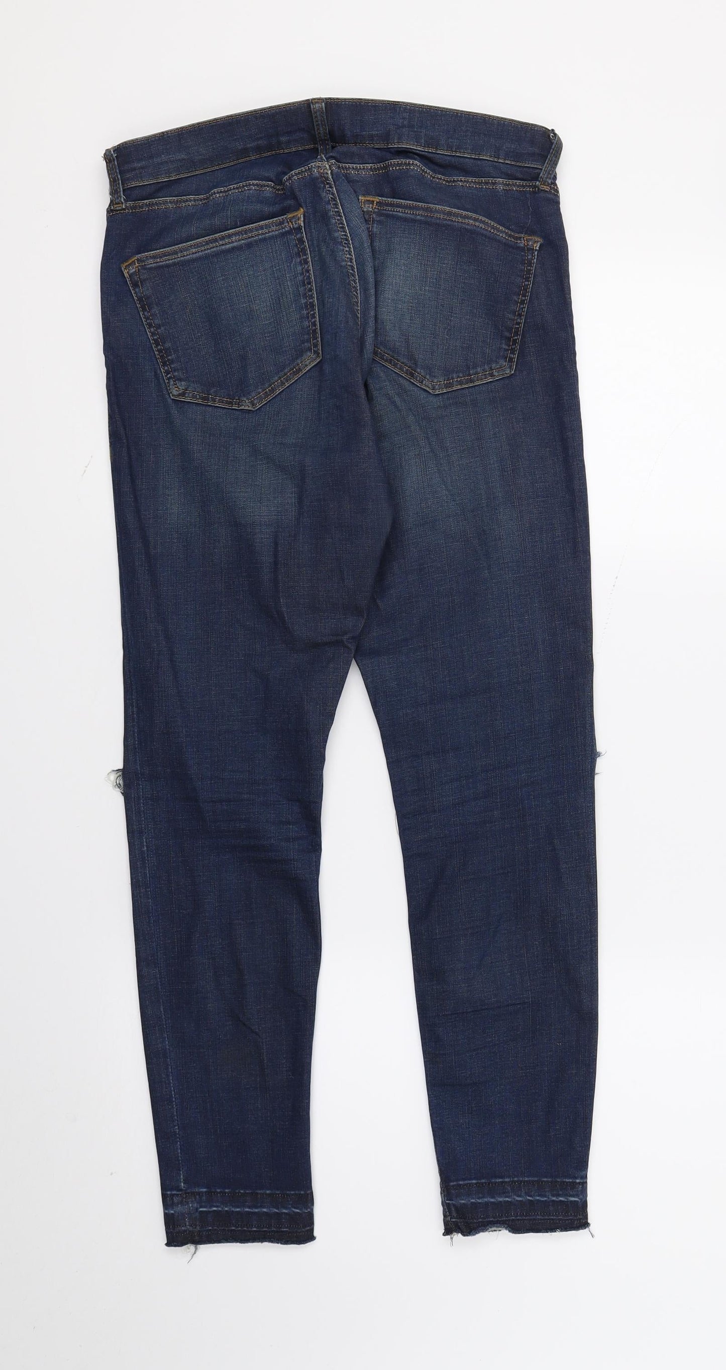 Topshop Womens Blue  Denim Skinny Jeans  L28 in