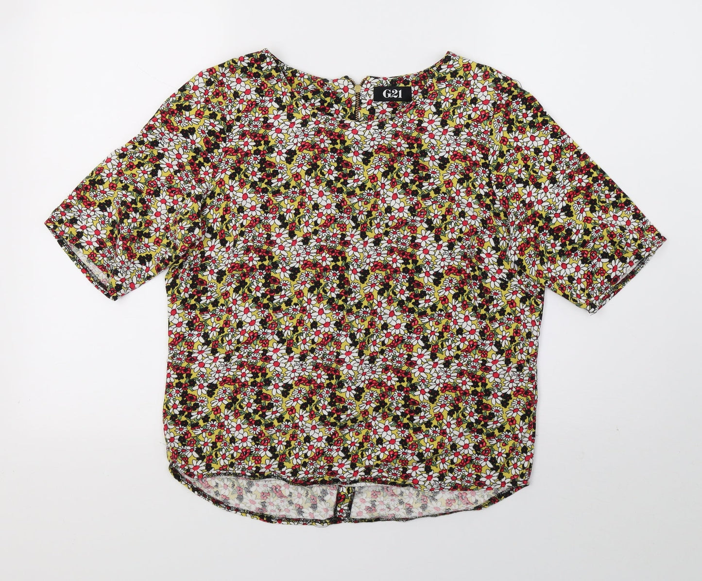 Womens UK Size 12 G21 Multicoloured Basic T-Shirt