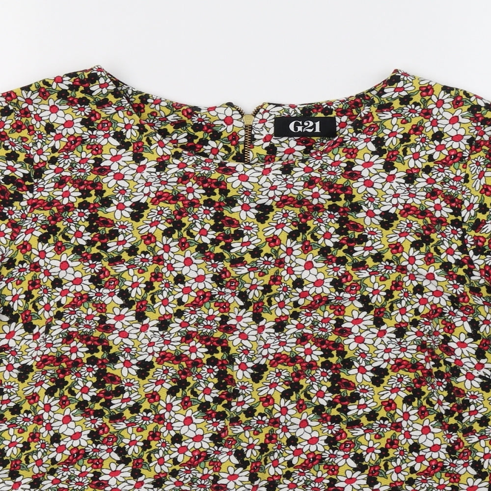 Womens UK Size 12 G21 Multicoloured Basic T-Shirt