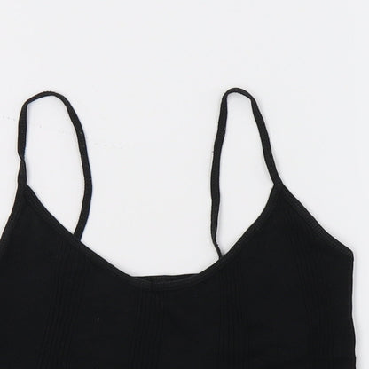 Womens UK Size 10 Atmosphere Black Basic T-Shirt