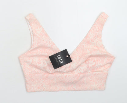 Womens UK Size 14 OPUS Pink Cropped Tank