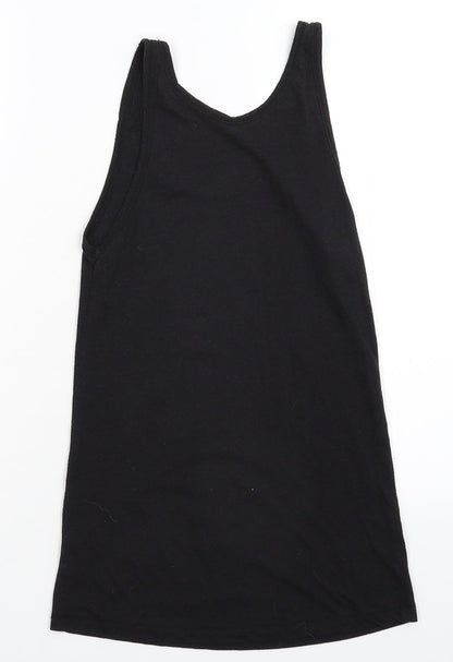 Womens UK Size 6 Atmosphere Black Basic Tank