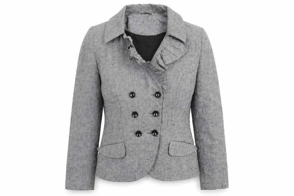Womens UK Size 10 Topshop Regular Grey Blazer