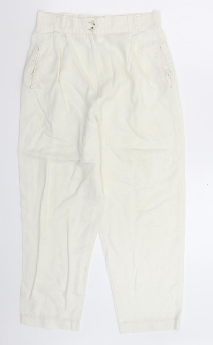 Classic Collection Womens White   Trousers  Size 14 L25 in