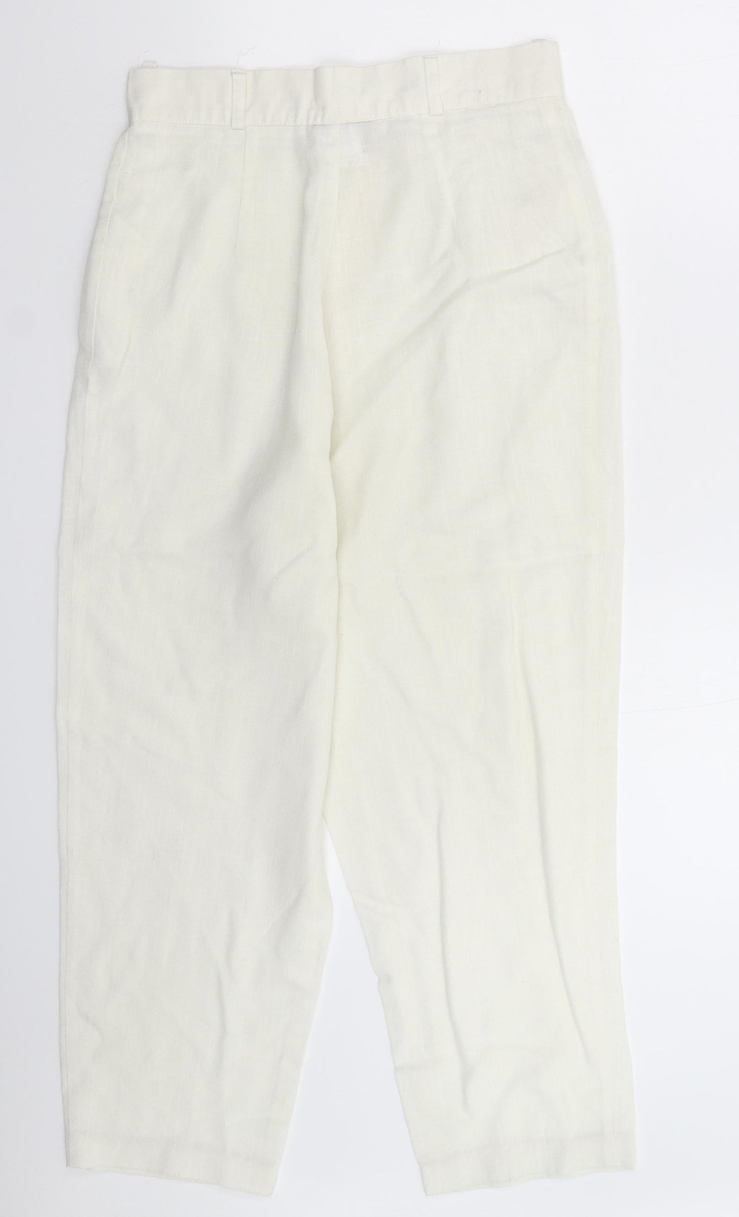 Classic Collection Womens White   Trousers  Size 14 L25 in