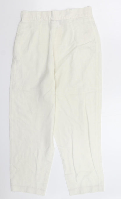 Classic Collection Womens White   Trousers  Size 14 L25 in
