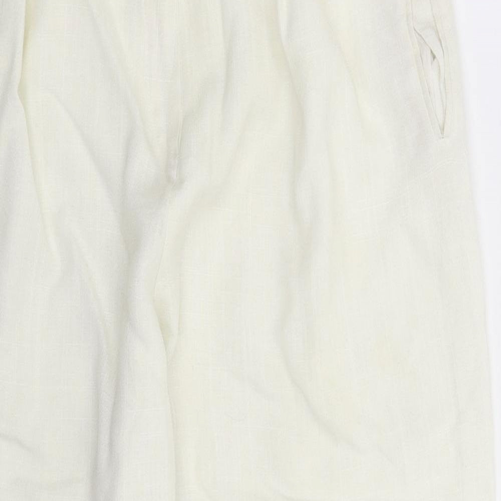 Classic Collection Womens White   Trousers  Size 14 L25 in