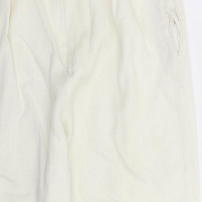 Classic Collection Womens White   Trousers  Size 14 L25 in