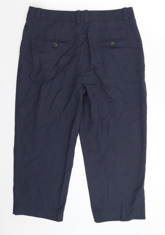 Womens UK Size 14 NEXT Regular Fit Dress Pants Blue Trousers