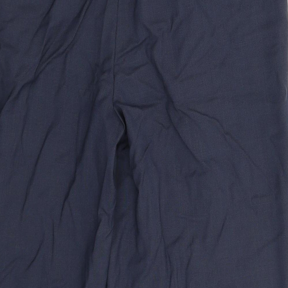 Womens UK Size 14 NEXT Regular Fit Dress Pants Blue Trousers