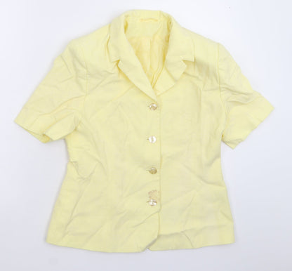 C&A Womens Yellow   Jacket Blazer Size 12