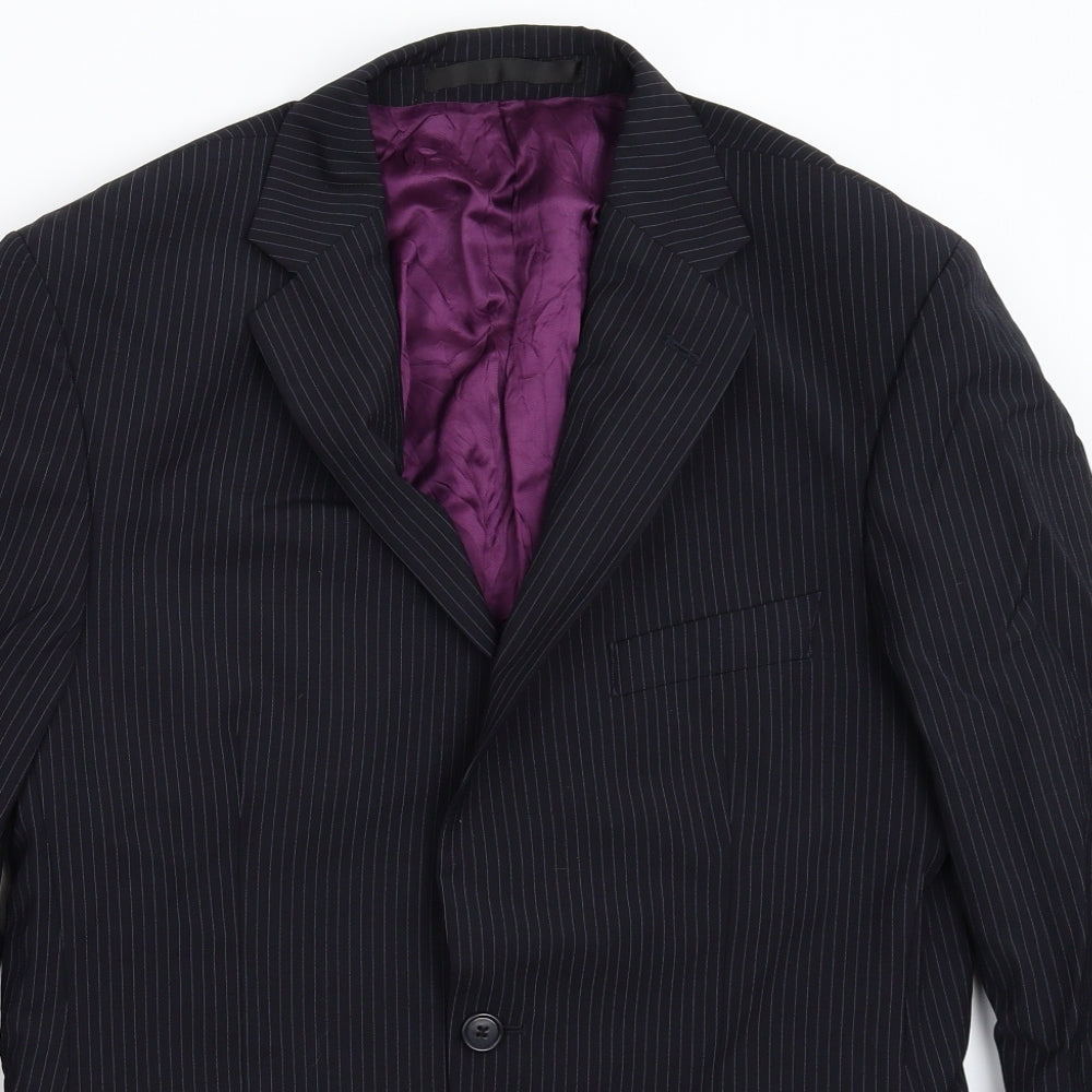 Mens UK Size 38 Marks and Spencer Regular Blue Suit Jacket