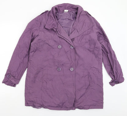 Movitex Womens Purple   Jacket Coat Size 16