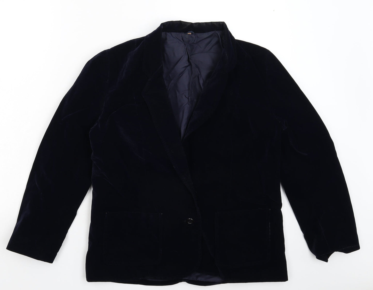 Womens UK Size 16 Preworn Regular Blue Blazer